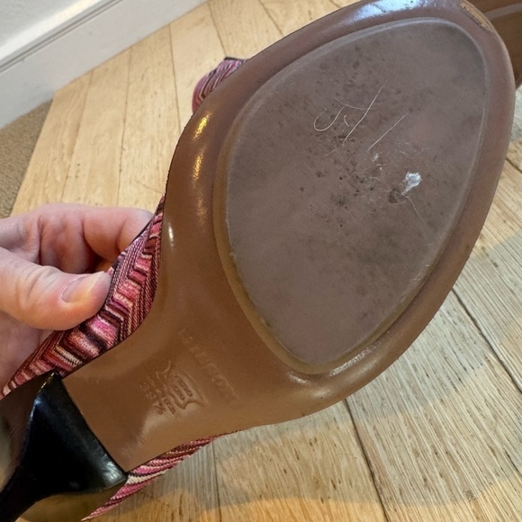 MISSONI *AUTHENTIC* Knit Zig Zag Stilettos Orange Label - Picture 13 of 14